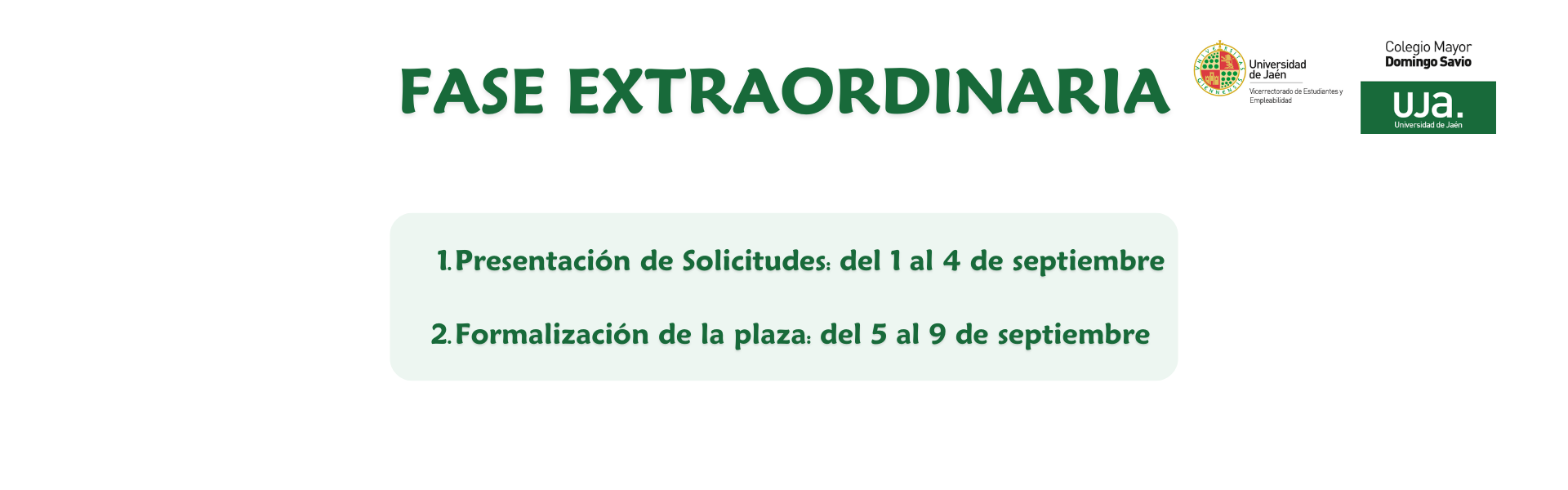 FASE EXTRAORDINARIA