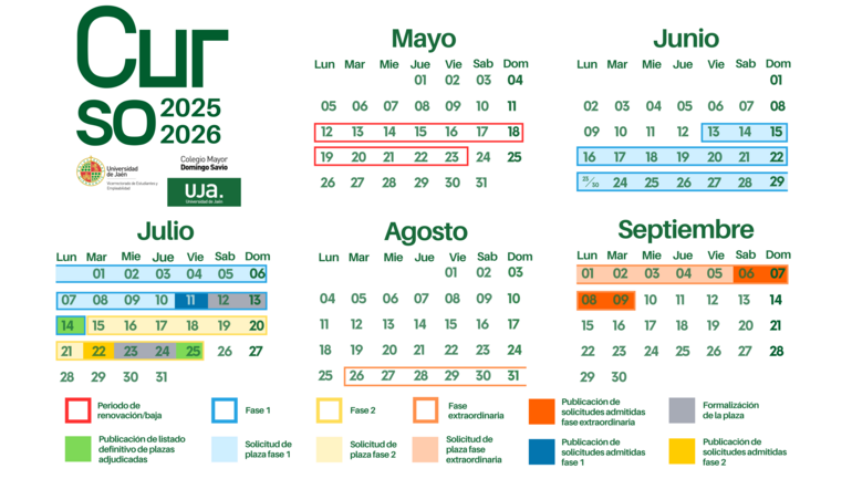 Calendario curso 25/26